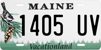 ME license plate 1405UV
