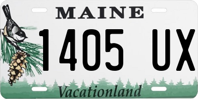 ME license plate 1405UX