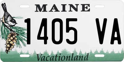 ME license plate 1405VA