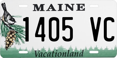 ME license plate 1405VC