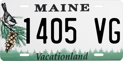 ME license plate 1405VG