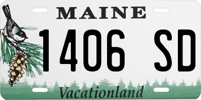 ME license plate 1406SD