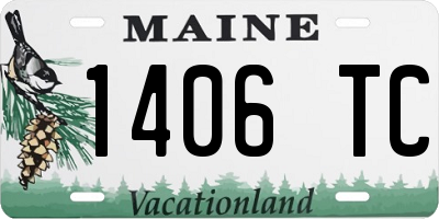 ME license plate 1406TC