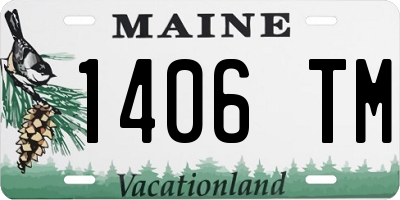 ME license plate 1406TM