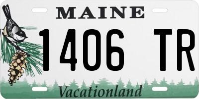 ME license plate 1406TR