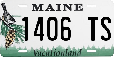 ME license plate 1406TS