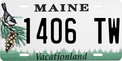 ME license plate 1406TW