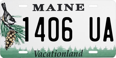 ME license plate 1406UA