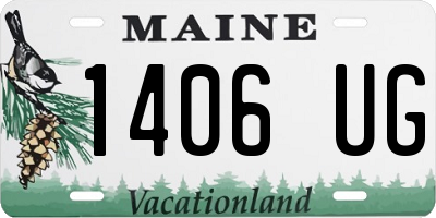 ME license plate 1406UG