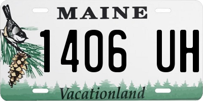 ME license plate 1406UH