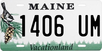 ME license plate 1406UM