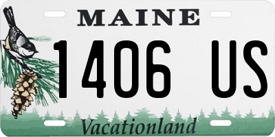 ME license plate 1406US