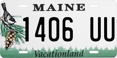 ME license plate 1406UU
