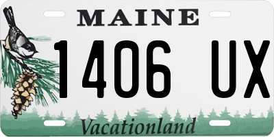 ME license plate 1406UX