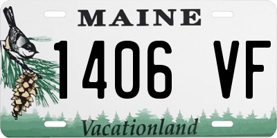 ME license plate 1406VF