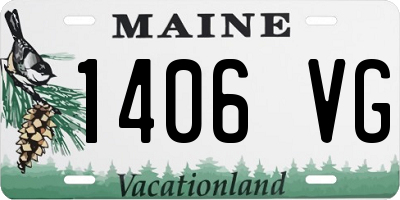 ME license plate 1406VG