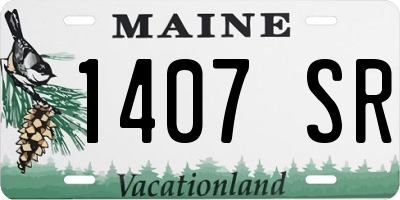 ME license plate 1407SR