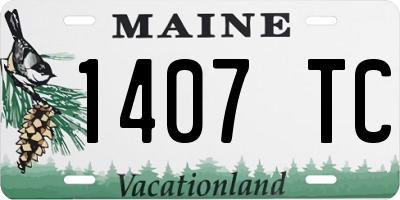 ME license plate 1407TC