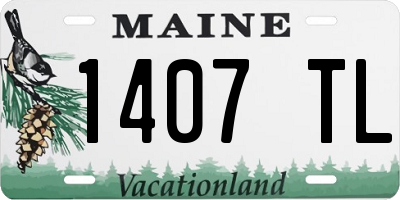 ME license plate 1407TL