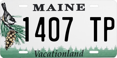 ME license plate 1407TP