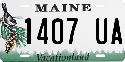ME license plate 1407UA
