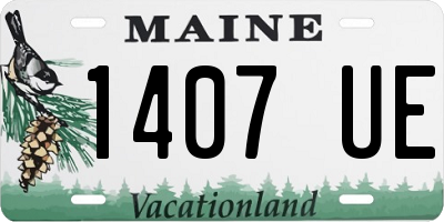 ME license plate 1407UE