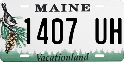 ME license plate 1407UH