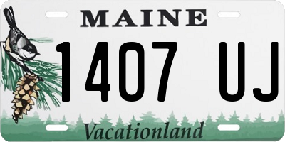 ME license plate 1407UJ