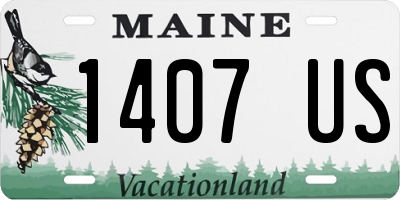 ME license plate 1407US