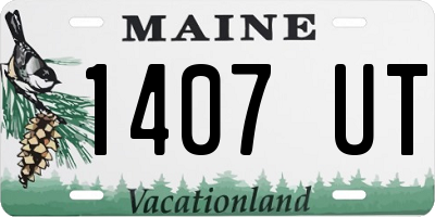 ME license plate 1407UT