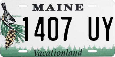 ME license plate 1407UY