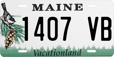 ME license plate 1407VB