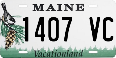 ME license plate 1407VC