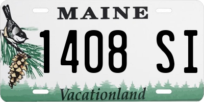 ME license plate 1408SI