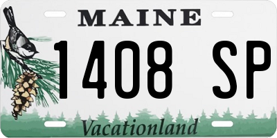 ME license plate 1408SP