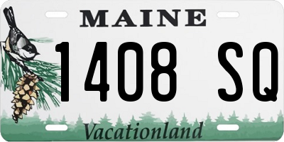 ME license plate 1408SQ
