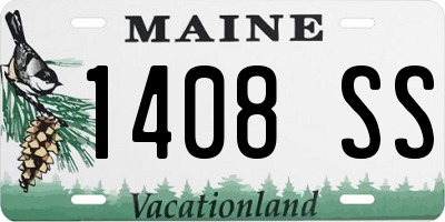 ME license plate 1408SS