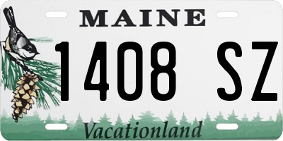 ME license plate 1408SZ