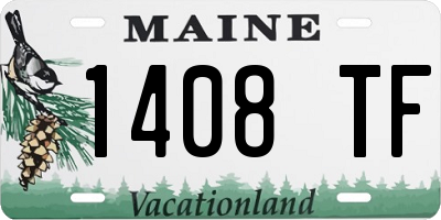ME license plate 1408TF
