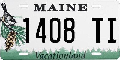ME license plate 1408TI
