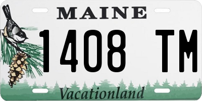 ME license plate 1408TM