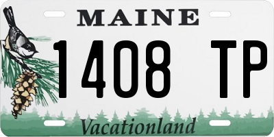 ME license plate 1408TP