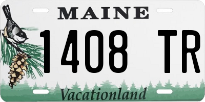 ME license plate 1408TR