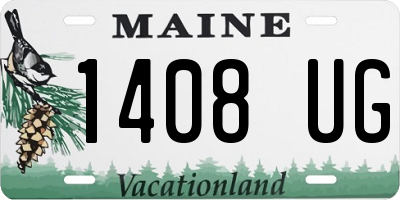 ME license plate 1408UG