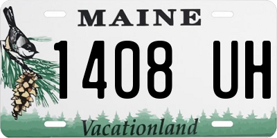 ME license plate 1408UH