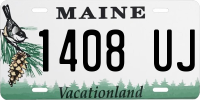 ME license plate 1408UJ