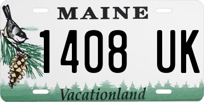 ME license plate 1408UK
