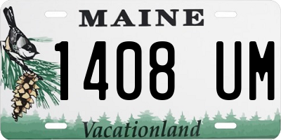 ME license plate 1408UM