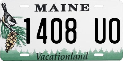 ME license plate 1408UO