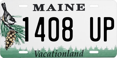 ME license plate 1408UP